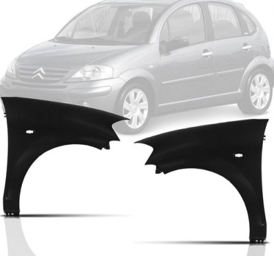 Paralama C3 2003 Ao 2012 Com Furo  Lado Esquerdo