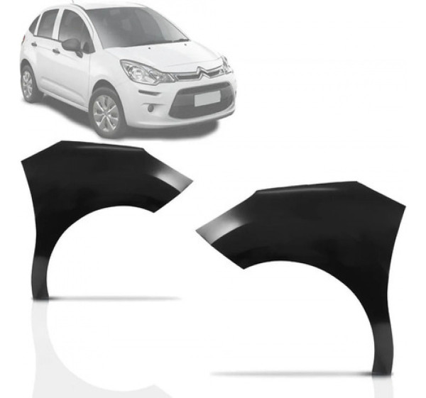 Paralama C3 2013 2014 2015 2016 Lado Direito Passageiro