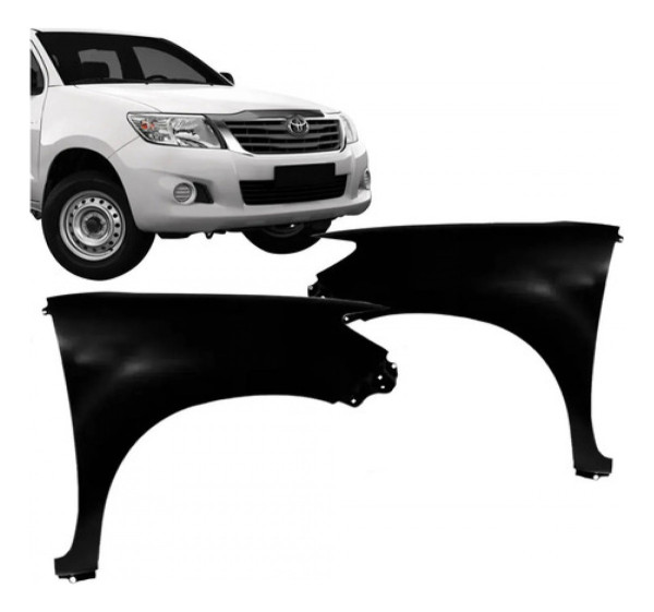 Paralama Hilux 2012 2013 2014 2015 Sem Furo Lado Direito