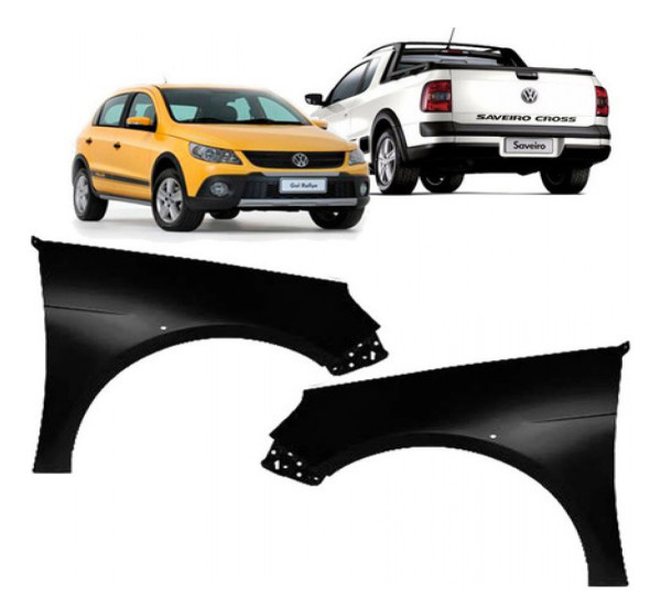 Paralama  Saveiro G5 Com Furo Para Moldura Lado Direito