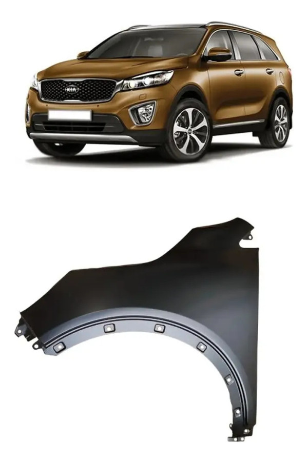 Paralama  Sorento 2016 2017 2018  Lado Esquerdo Novo