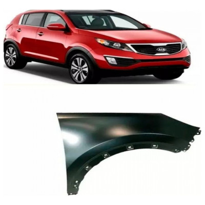 Paralama Sportage 2010 11 12 15  Sem Furo Seta Lado Direito