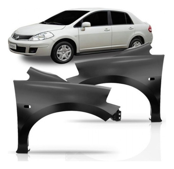 Paralama  Tiida Hatch Sedan Lado Esquerdo Motorista