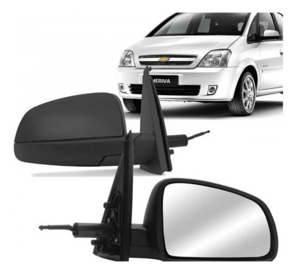 Retrovisor Meriva Com Comando Interno Lado Esquerdo