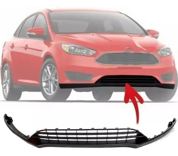 Spoiler Grade Saia Parachoque Focus 2016 2017 2018 2019 Preto